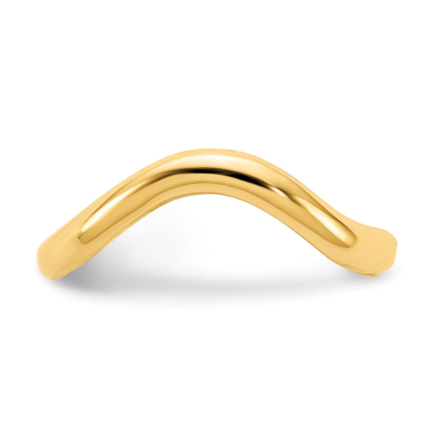 14k Polished Curved Toe Ring