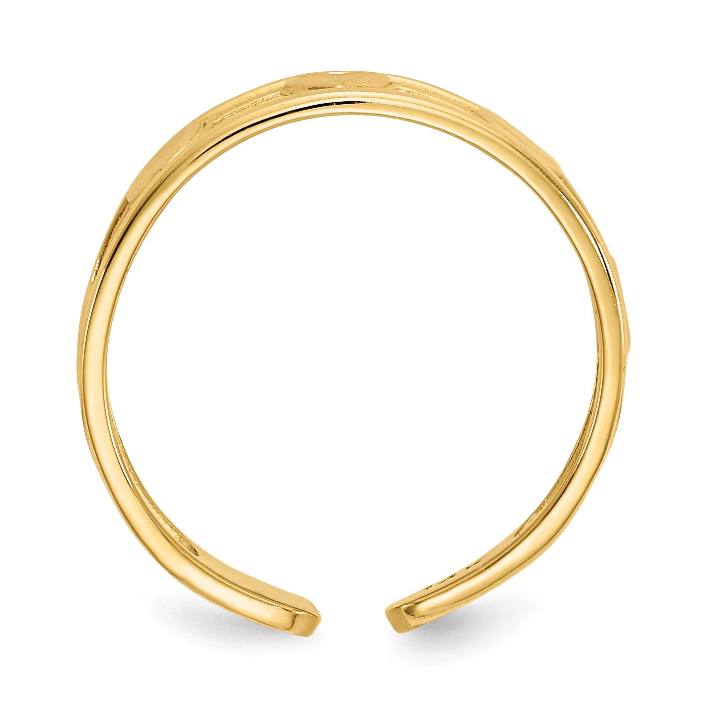 14k Hearts Toe Ring