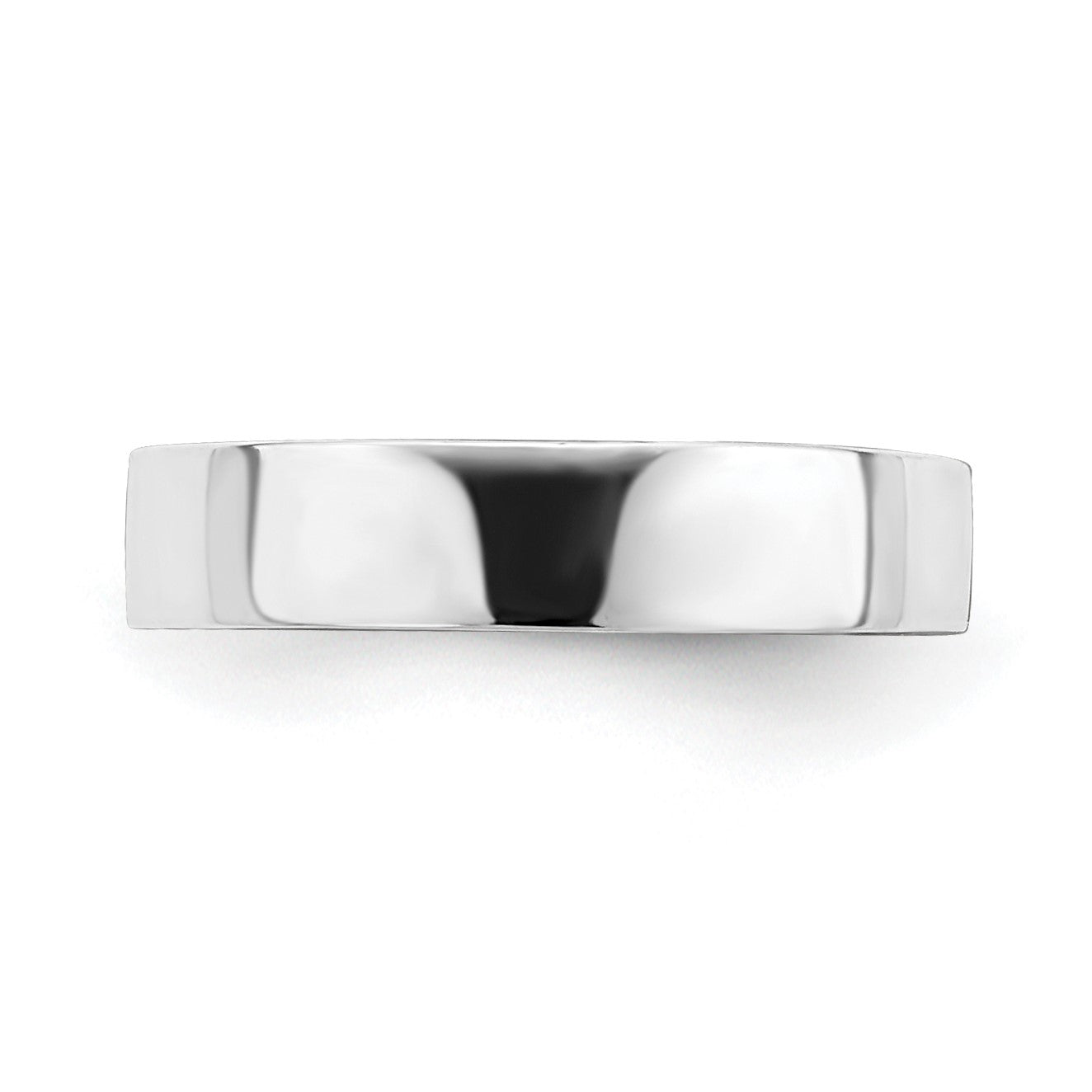14k White Gold Polished Adjustable 3mm Band Toe Ring