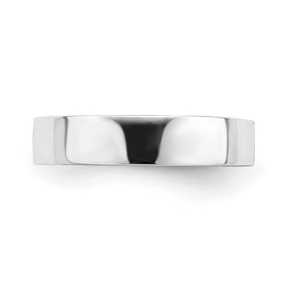 14k White Gold Polished Adjustable 3mm Band Toe Ring