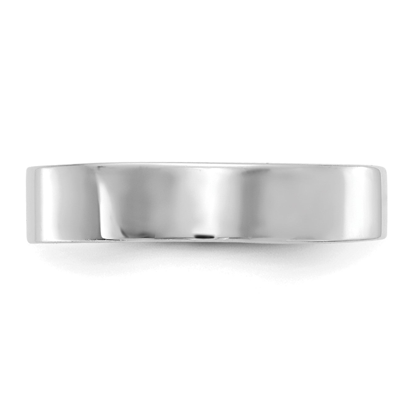 14k White Gold Polished Adjustable 3mm Band Toe Ring