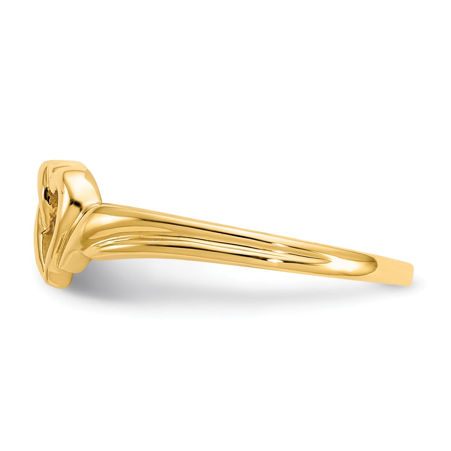 14K Two Intertwined Hearts Ring