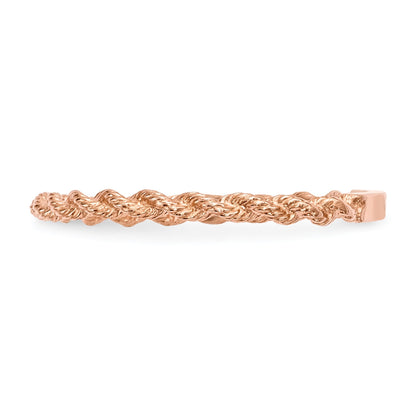 14k Rose Gold Polished Twisted Rope Ring