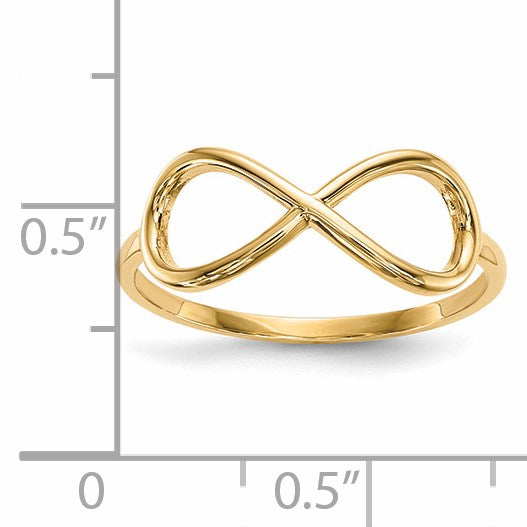 14k Polished Infinity Ring
