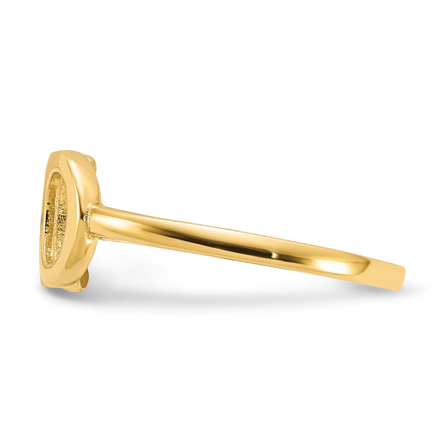 14k Polished X-O Ring
