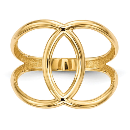 14k Polished Oval Ring