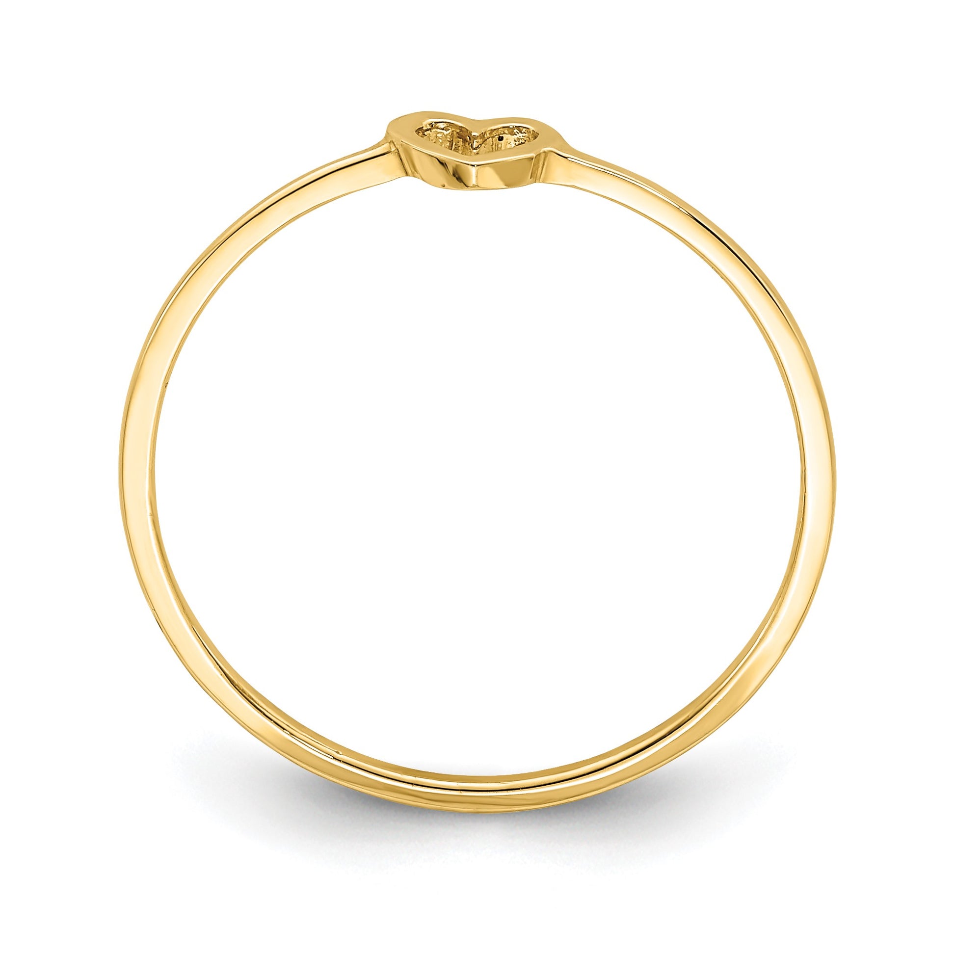 14K Polished Size 7 Heart Ring