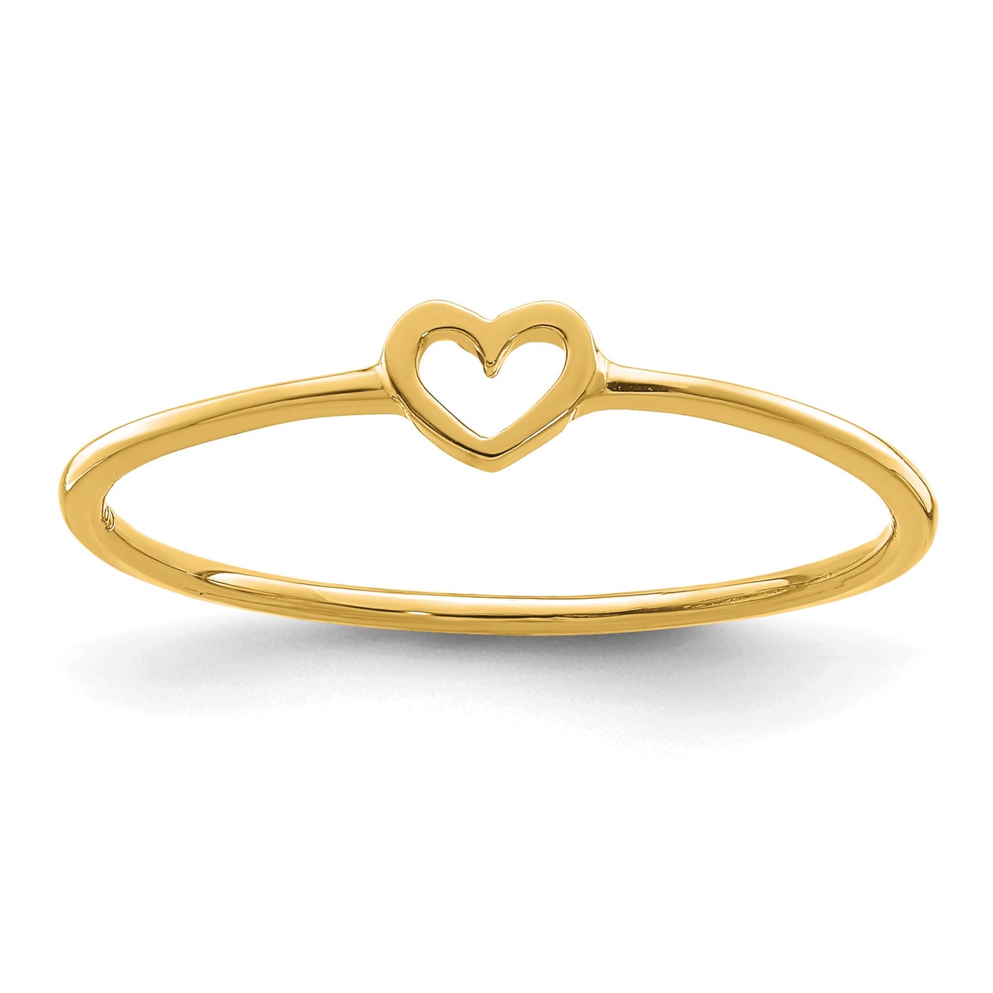 14K Polished Size 7 Heart Ring