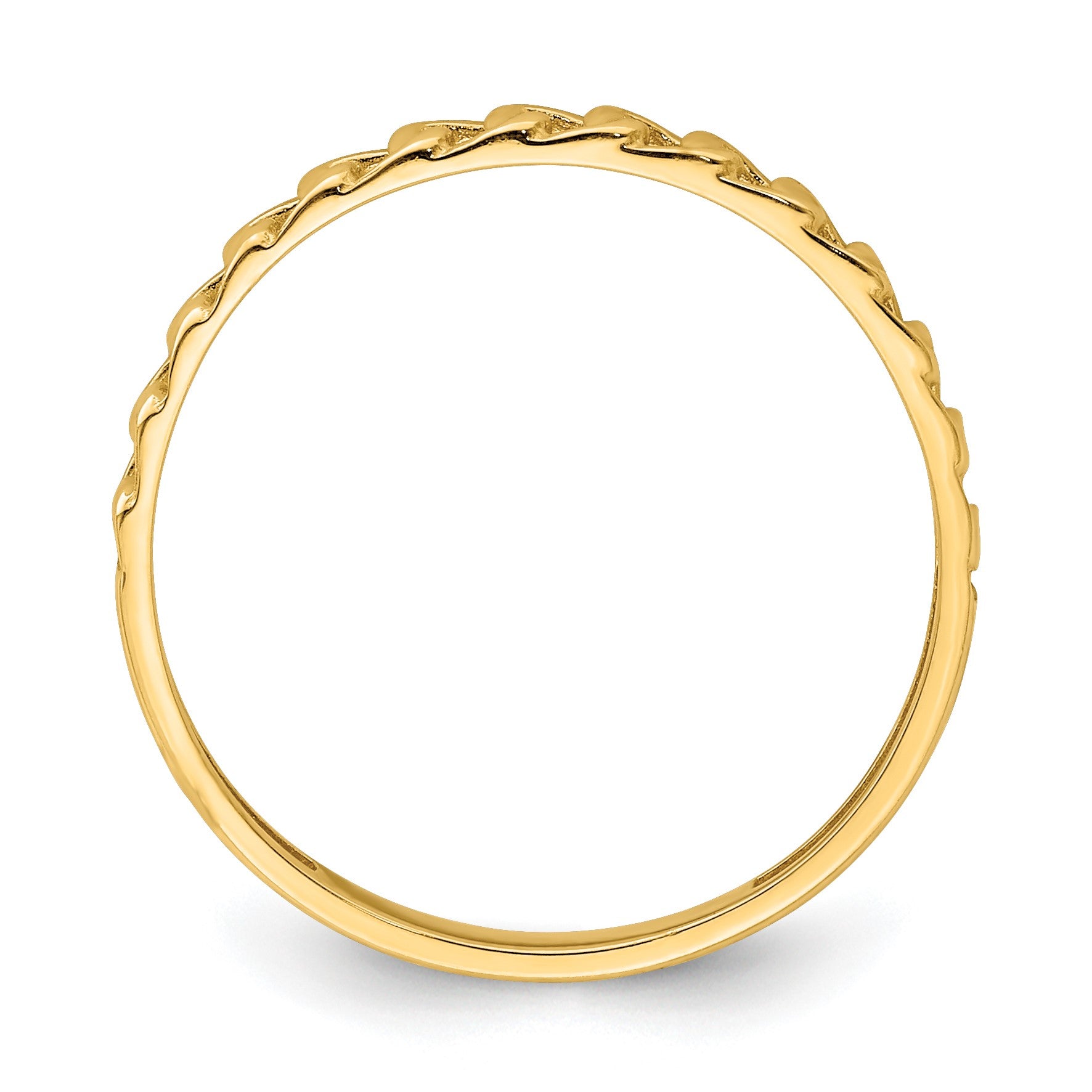14K 1.8mm Link Design Band Size 9.5