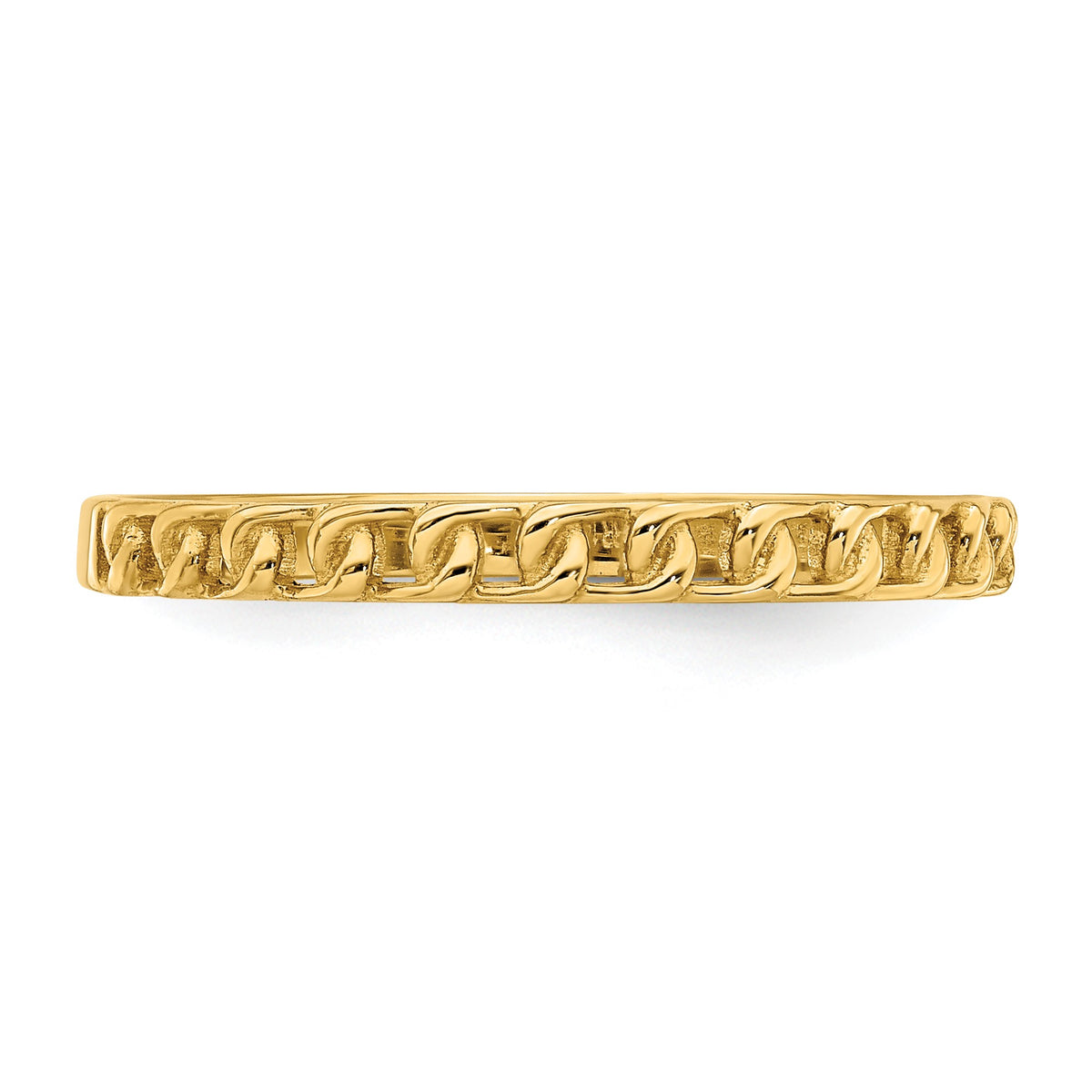 14K 1.8mm Link Design Band Size 7.5