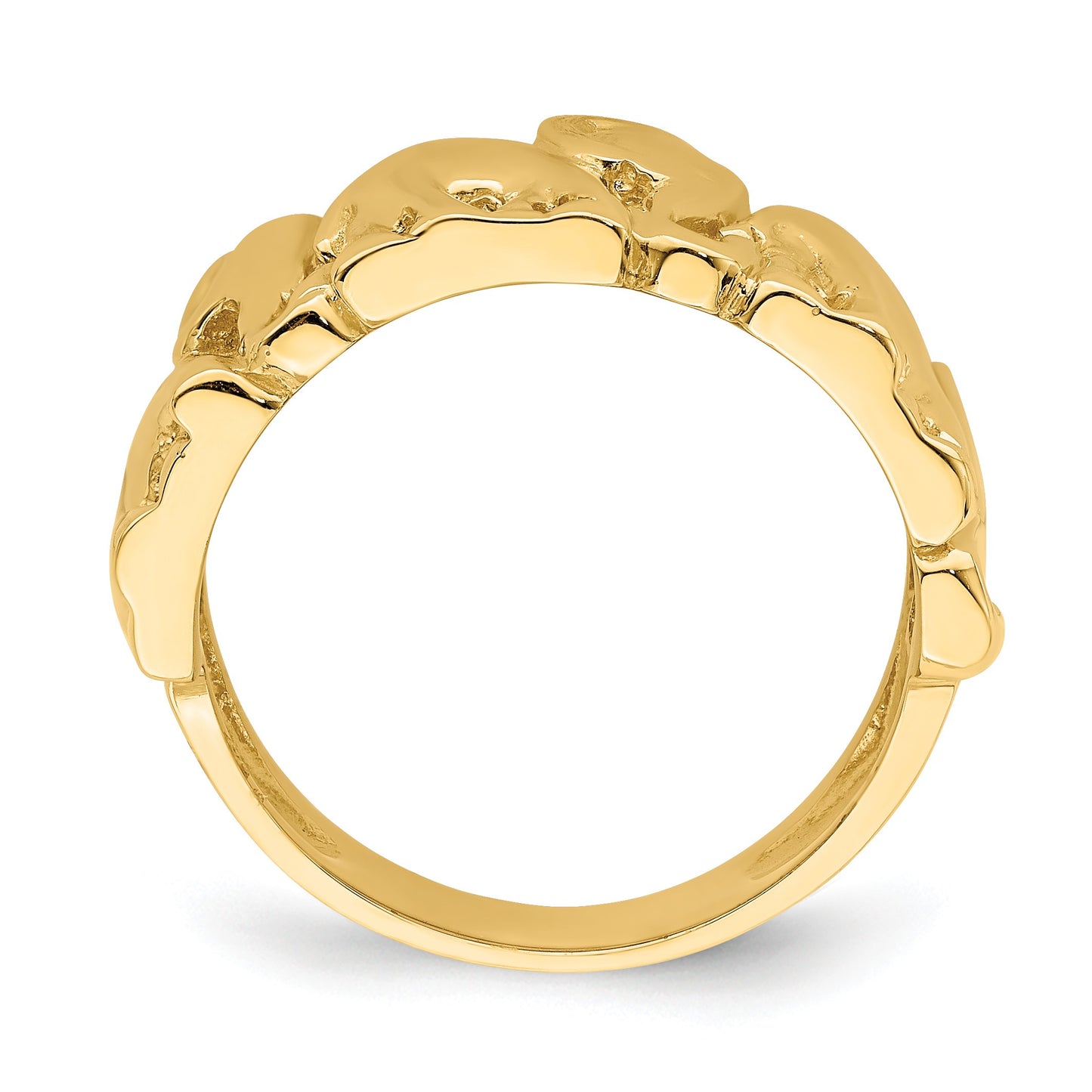 14k Polished Elephant Parade Ring