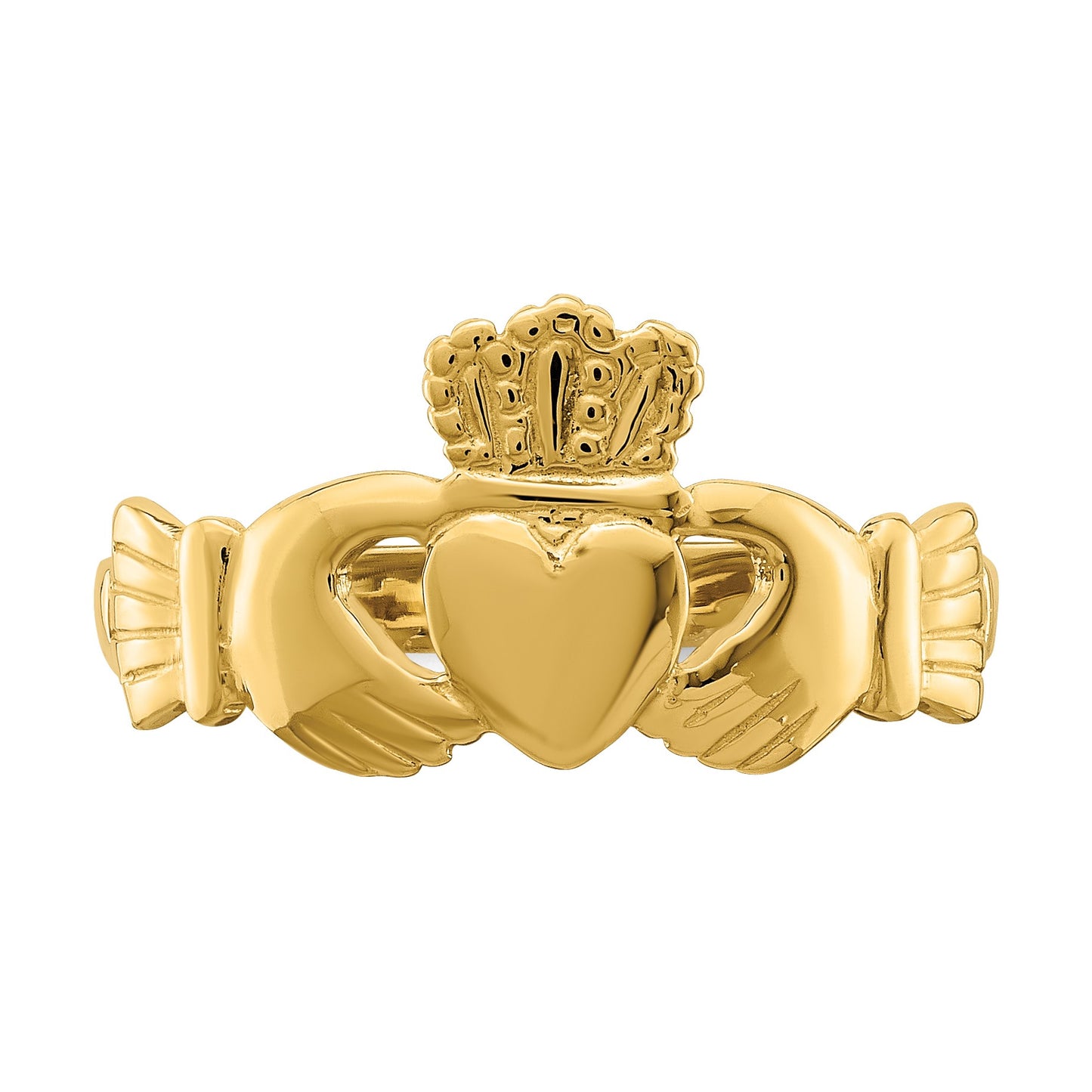14k Polished Size 7 Claddagh Ring