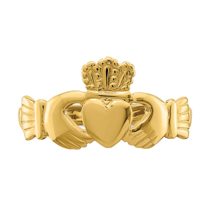 14k Polished Size 7 Claddagh Ring