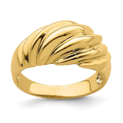 14k Polished Shrimp Fashion Ring