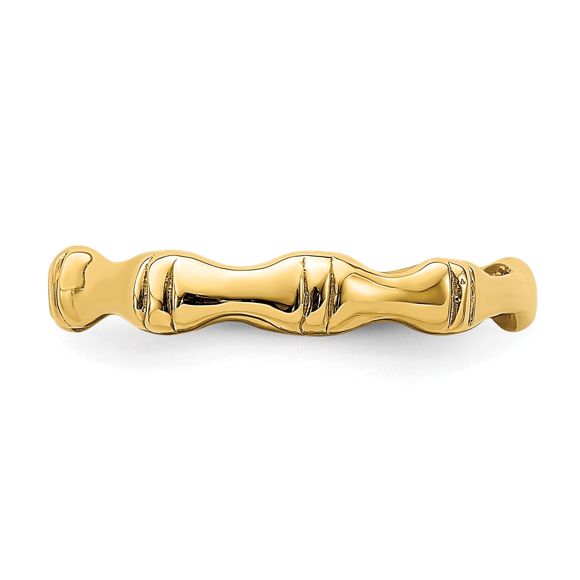 14k Polished Bamboo Band