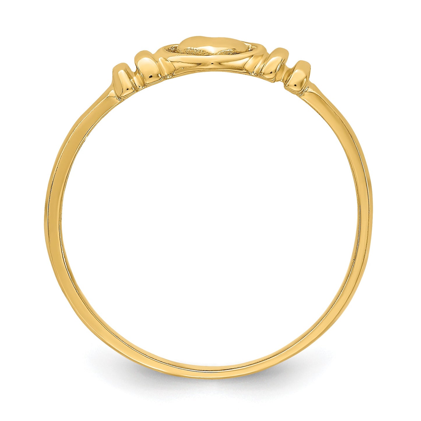 14k Polished Heart Ring