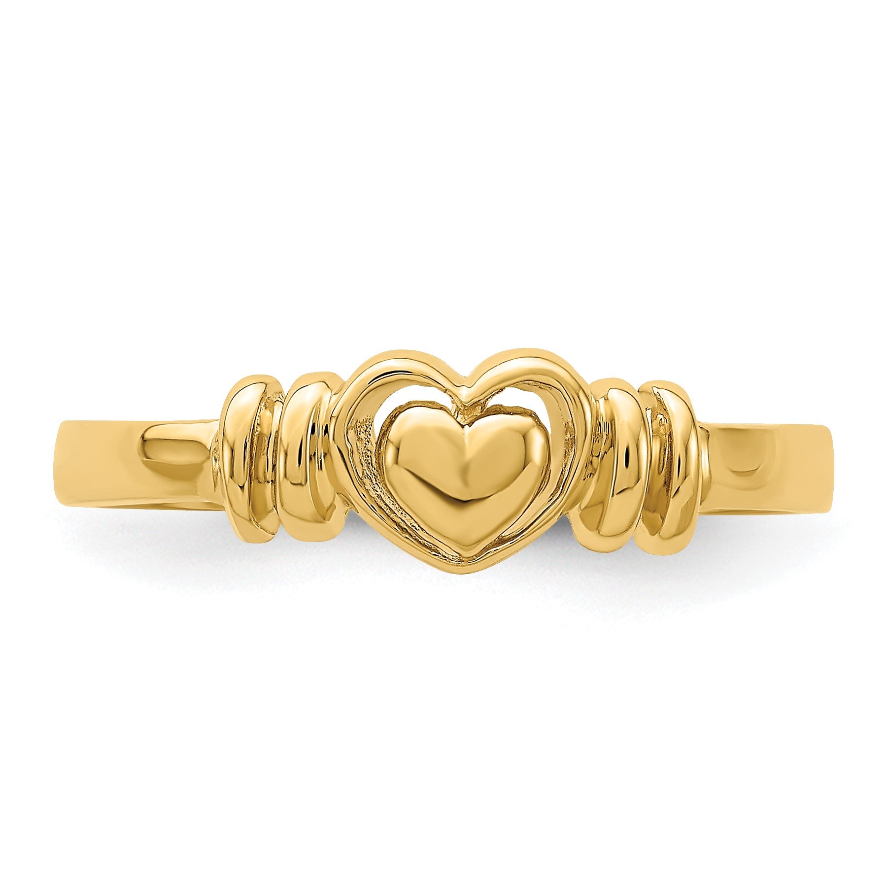 14k Polished Heart Ring