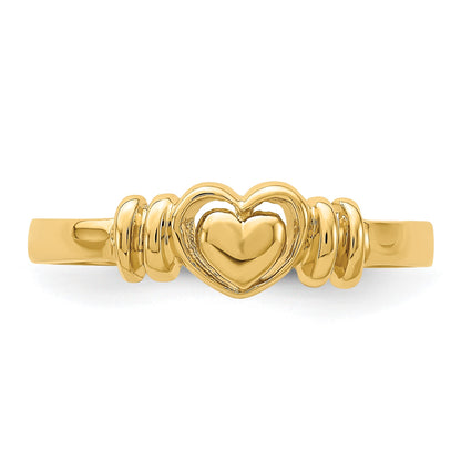 14k Polished Heart Ring