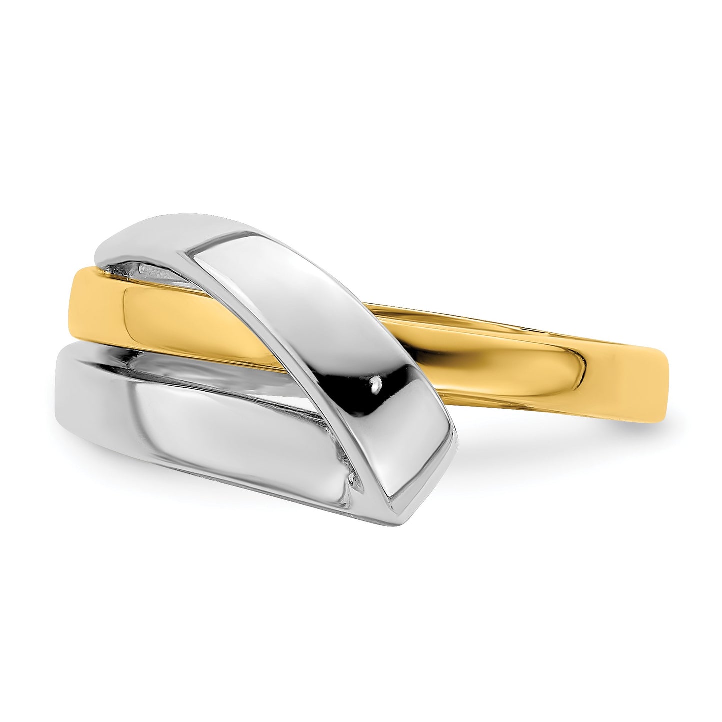 14k Two-Tone Polished with Folded Design Ring