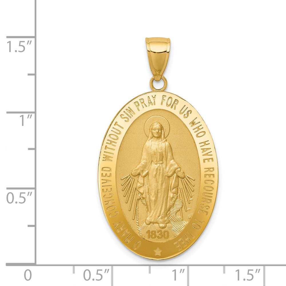 14k Miraculous Medal Pendant