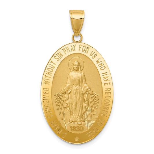 14k Miraculous Medal Pendant