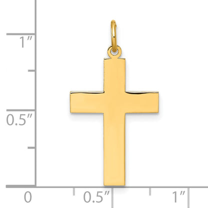 14k Polished Cross Pendant