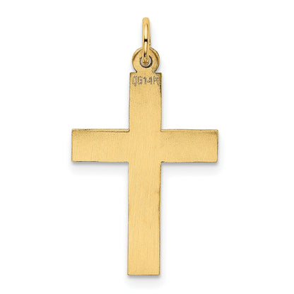 14k Polished Cross Pendant