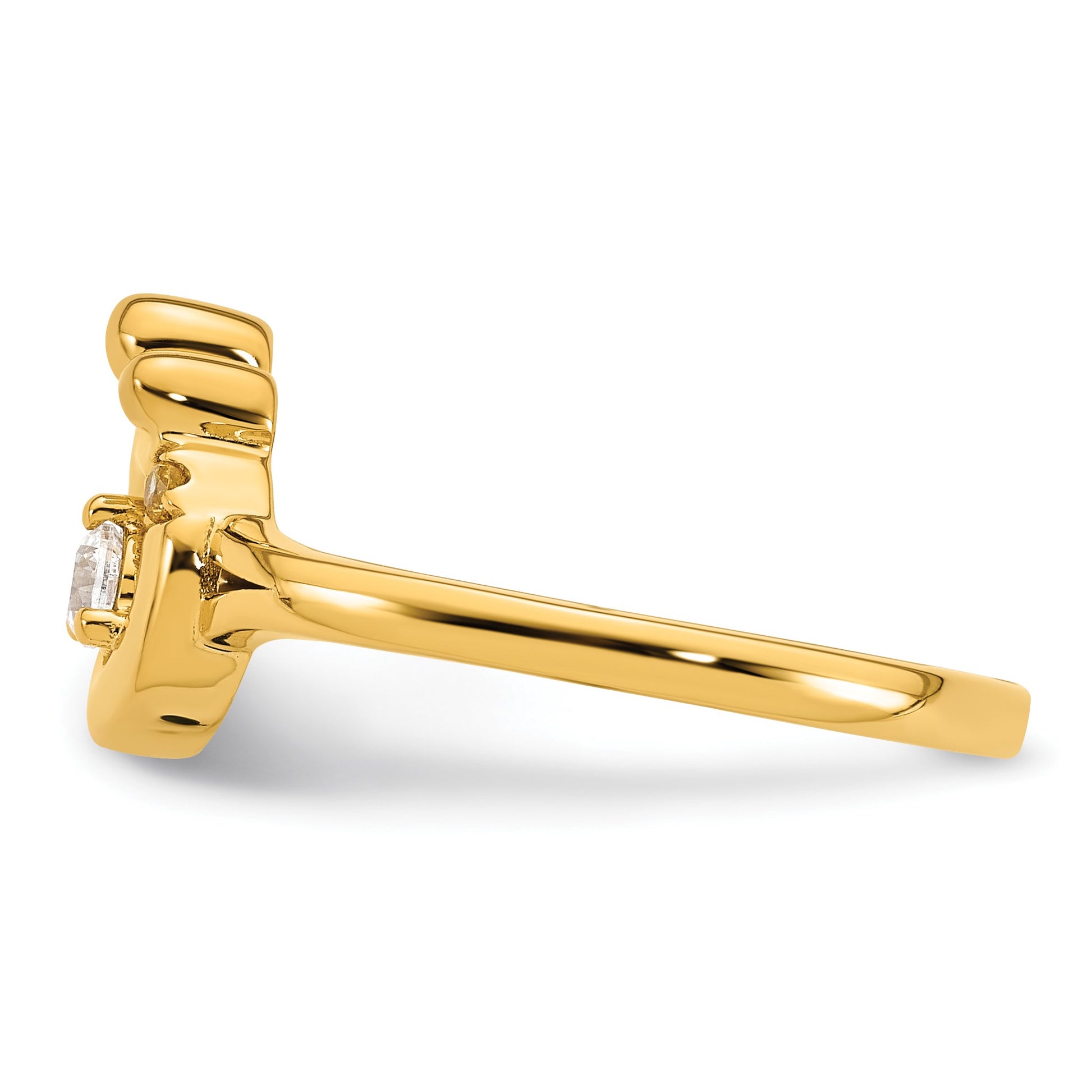 14k Diamond with 1 Birthstone Mother/Child Ring Semi-mount