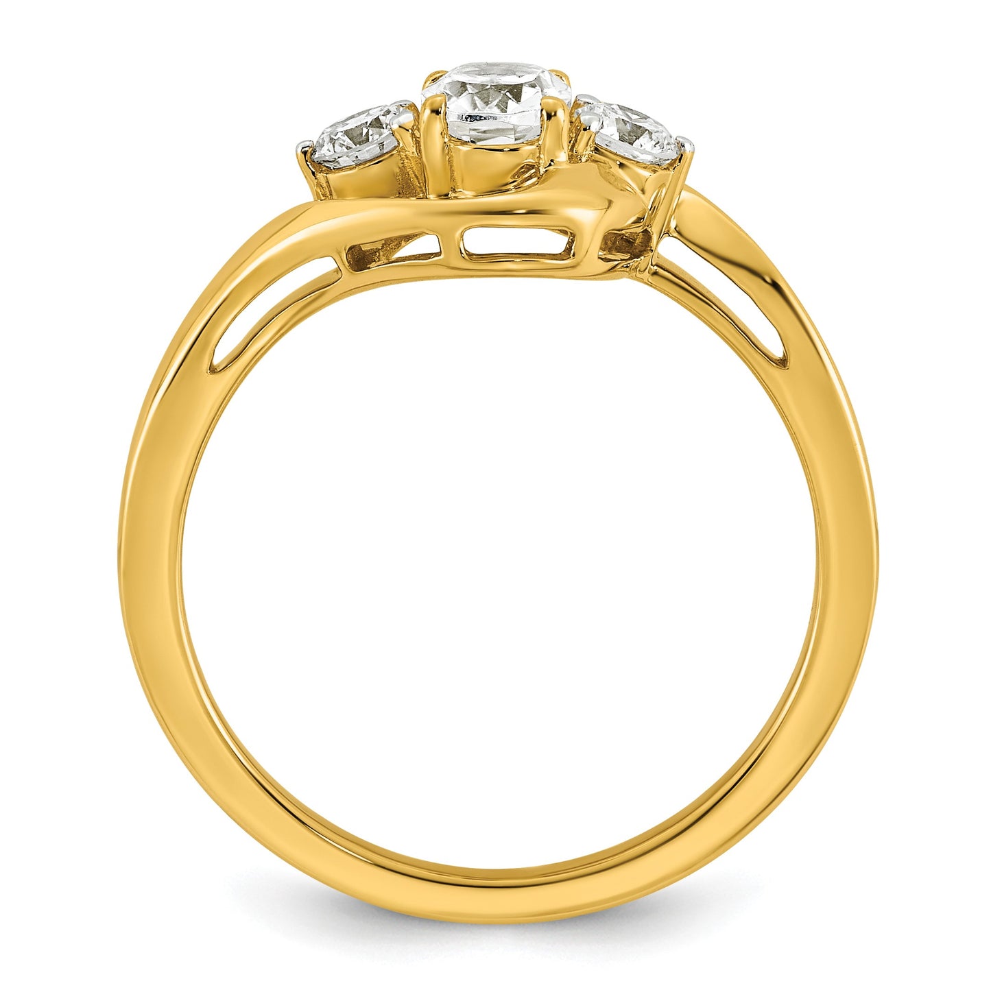 14k White Topaz & 1/5 carat Lab Grown Diamond VS/SI+ G+ April Birthstone Complete Ring
