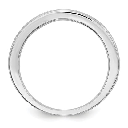 14k White Gold Blue Sapphire Complete Channel Band