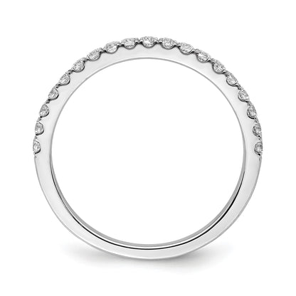 14k White Gold 2mm 3/8 carat Diamond Band