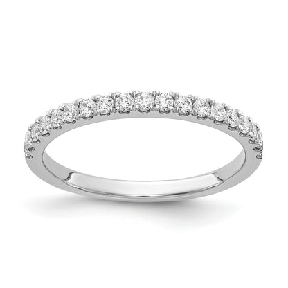 14k White Gold 2mm 3/8 carat Diamond Band