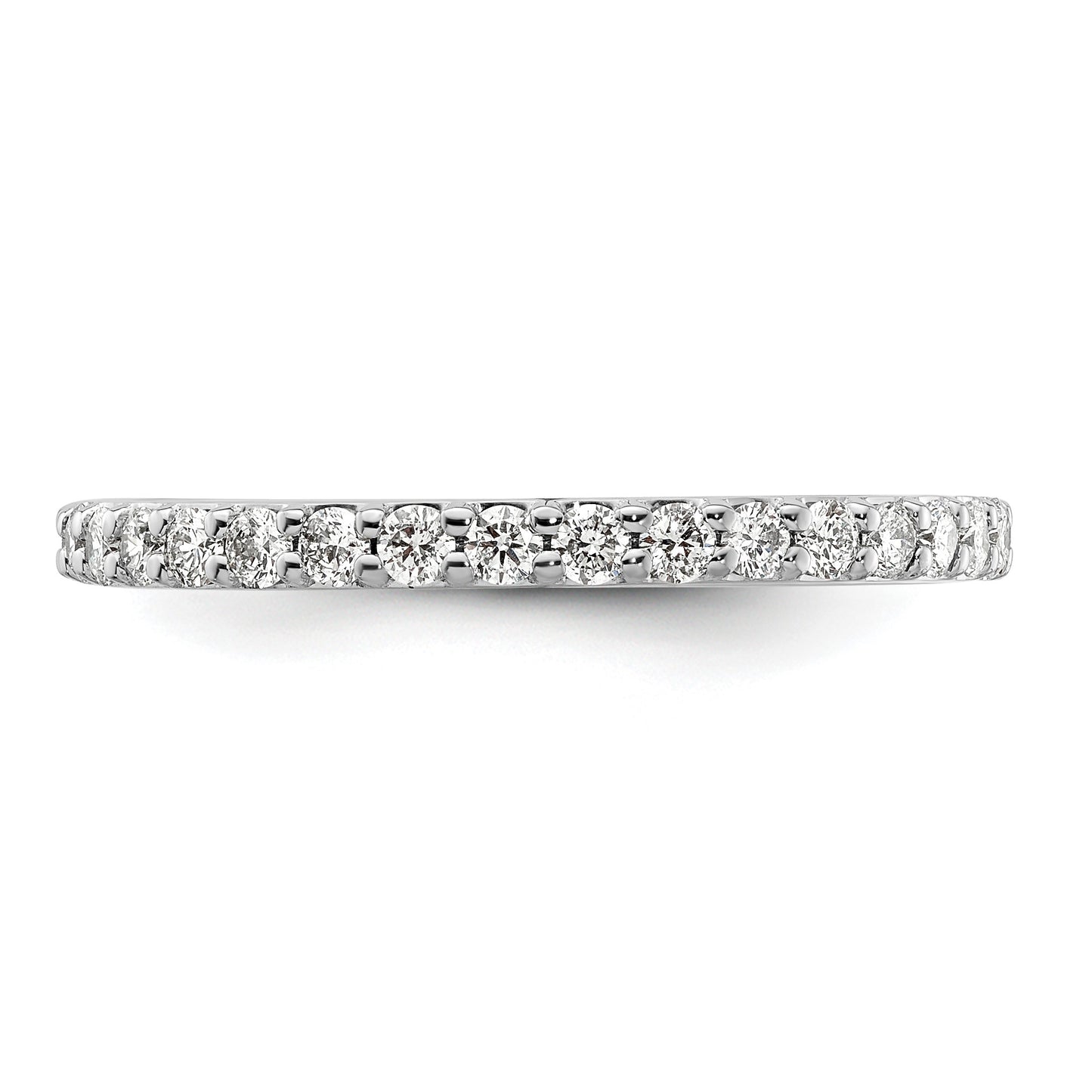 14k White Gold 2mm 1/3 carat Diamond Band