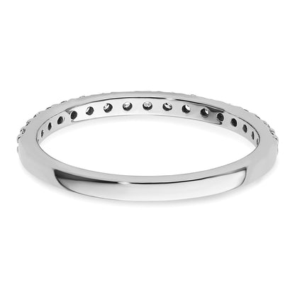 14k White Gold 2mm 1/3 carat Diamond Band