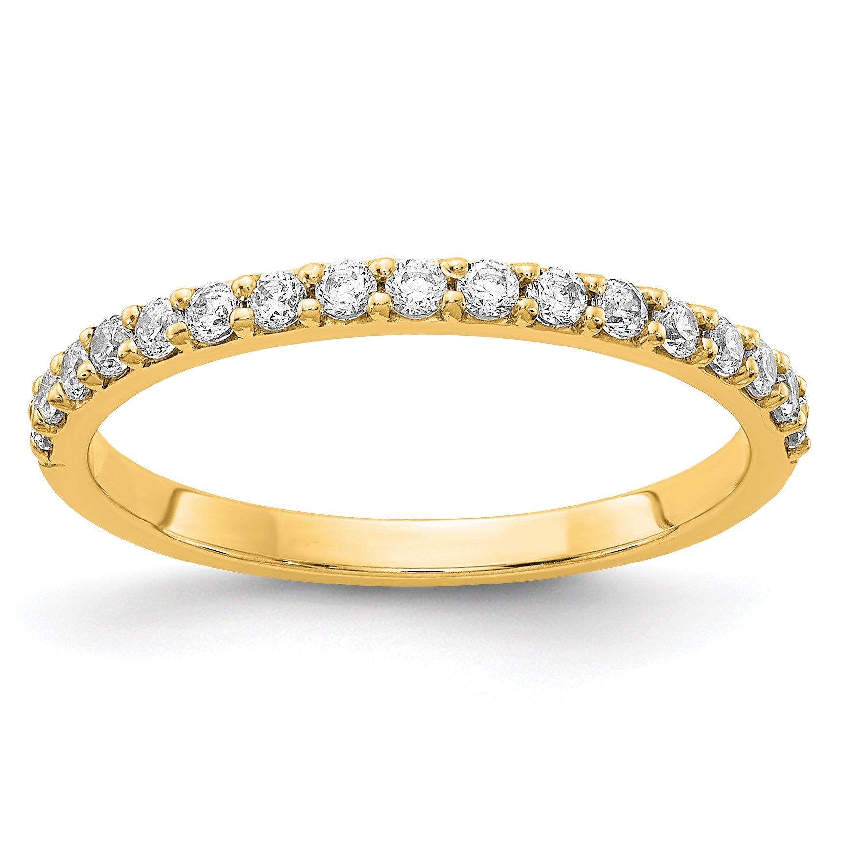 14k 2mm 1/3 carat Diamond Band