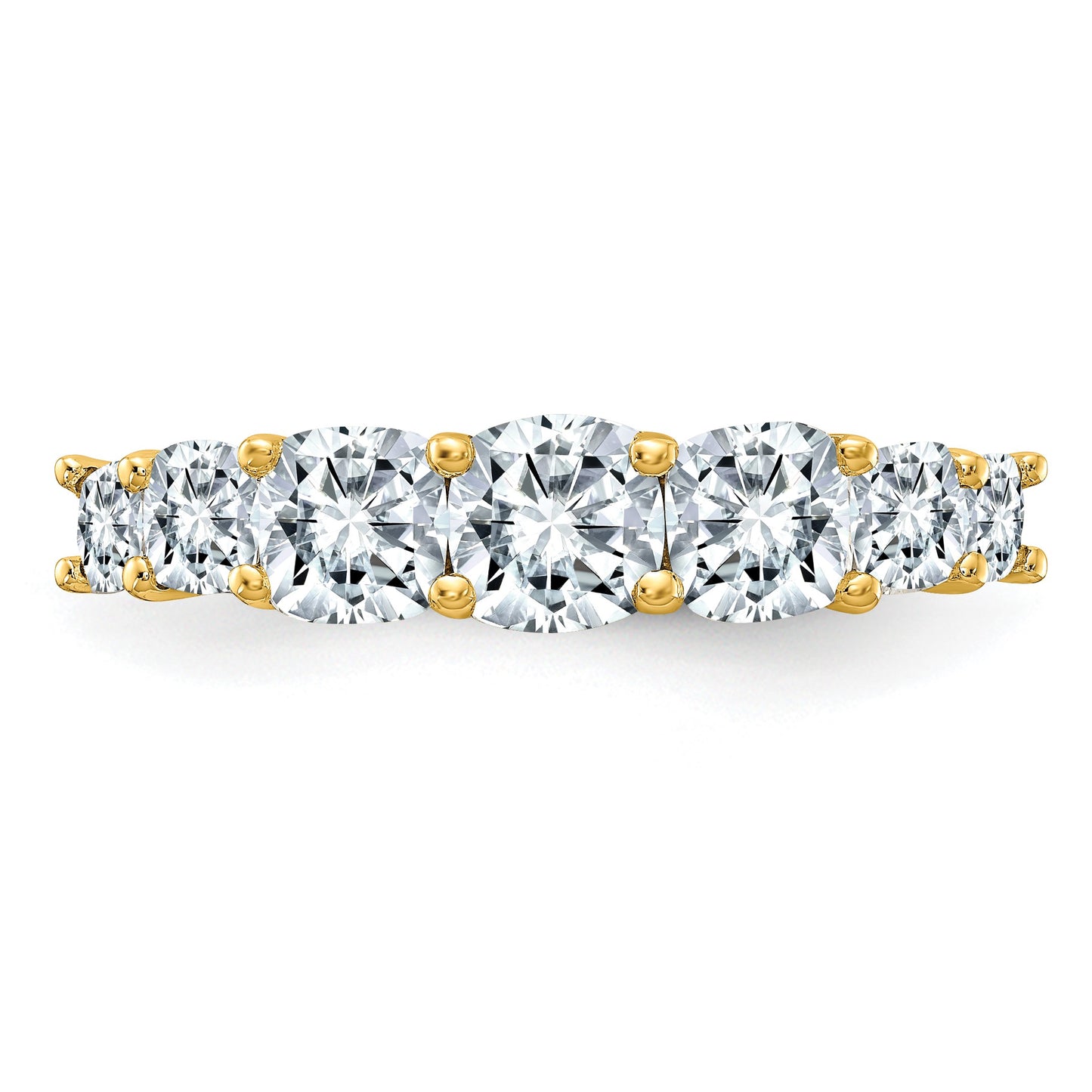 14K Band G H I True Light Moissanite