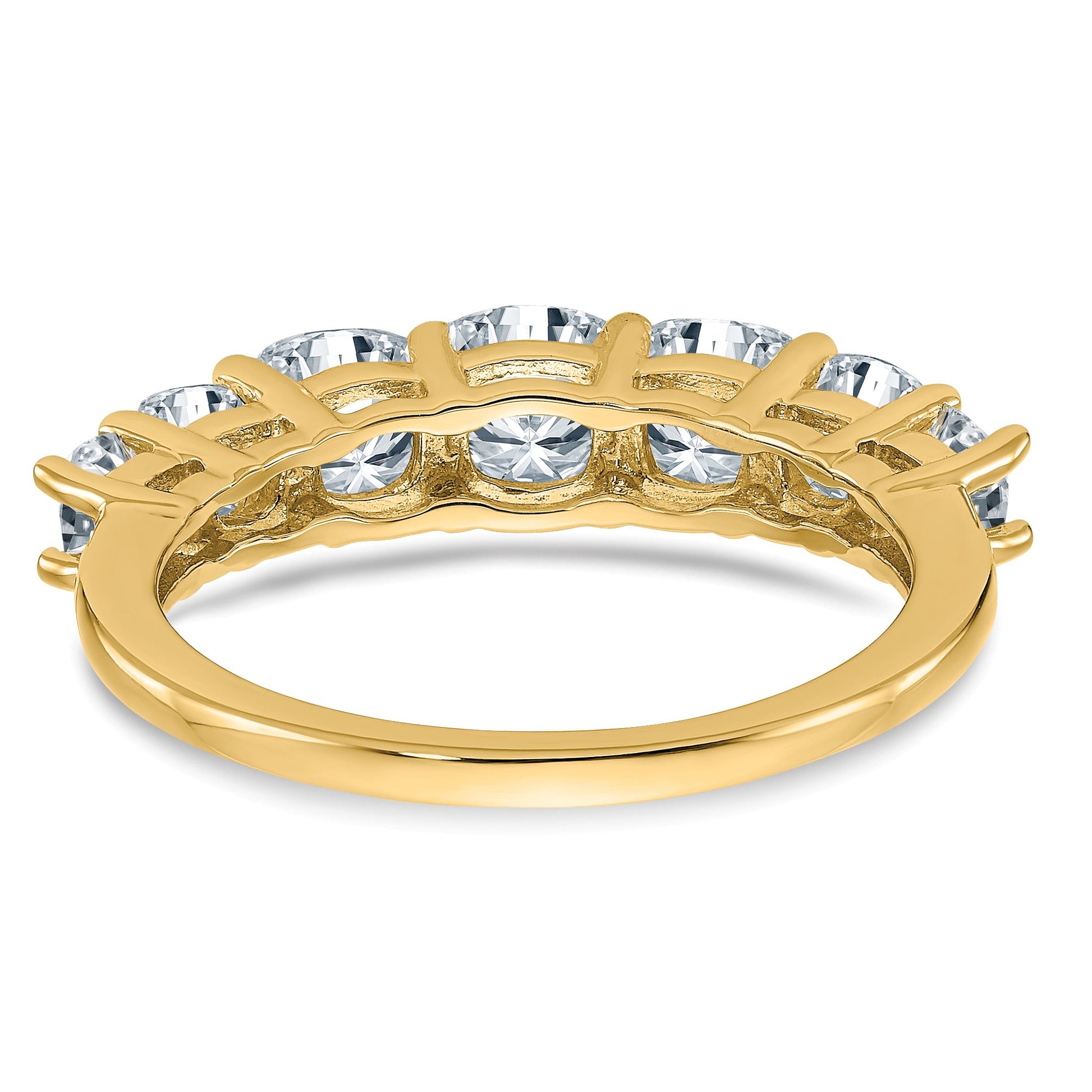 14K Band G H I True Light Moissanite