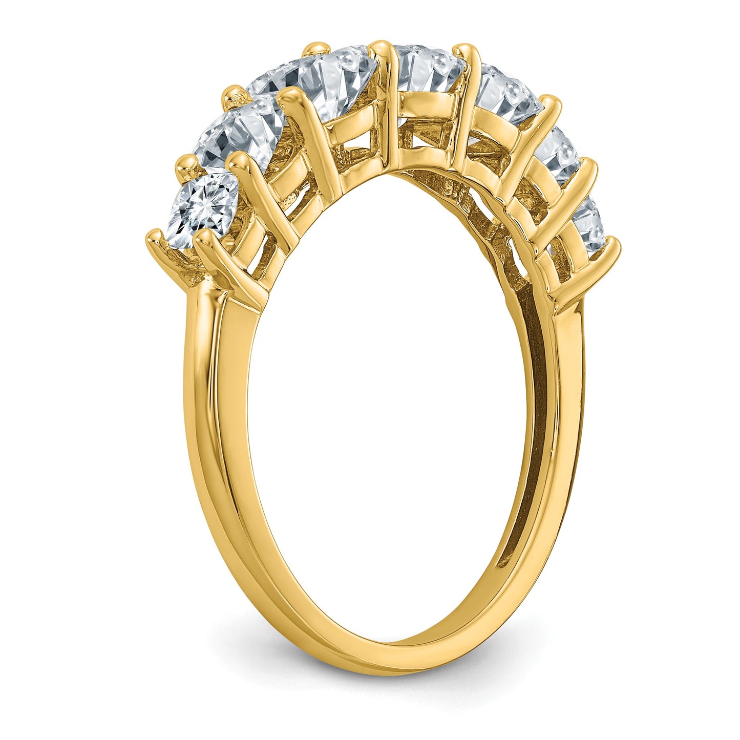 14K Band G H I True Light Moissanite