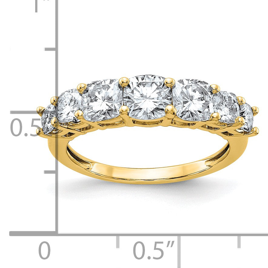 14K Band G H I True Light Moissanite
