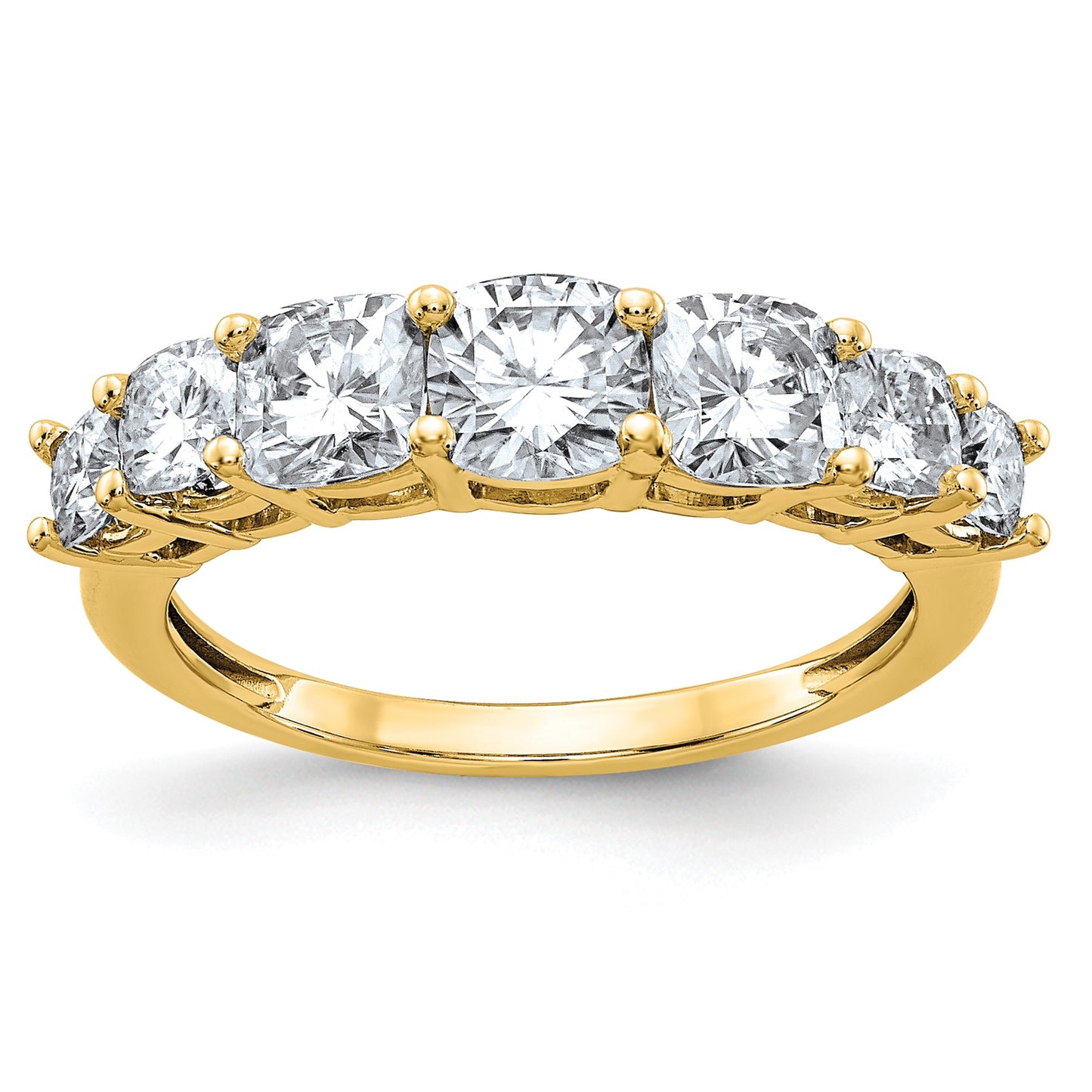 14K Band G H I True Light Moissanite