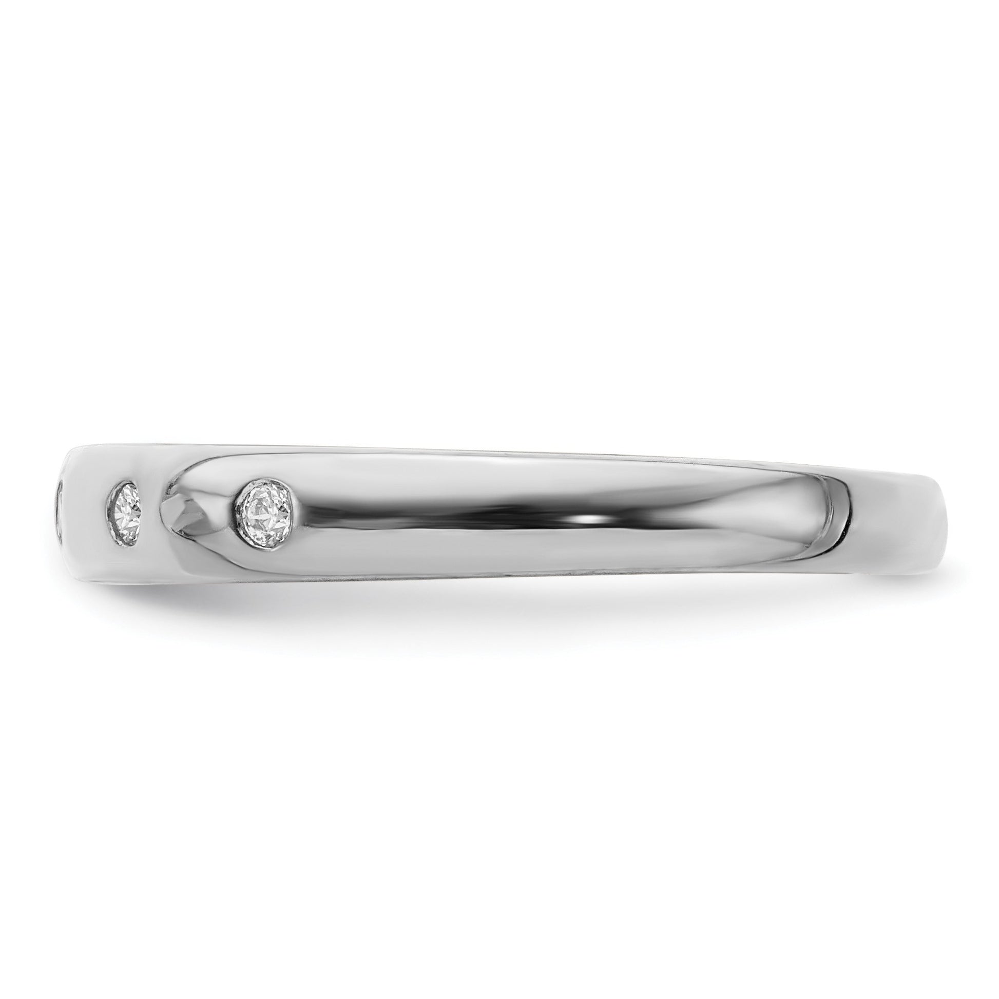 14k 3mm 5-stone 1/20 carat Diamond Band