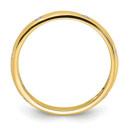 14k 3mm 6-stone 1/10 carat Diamond Band