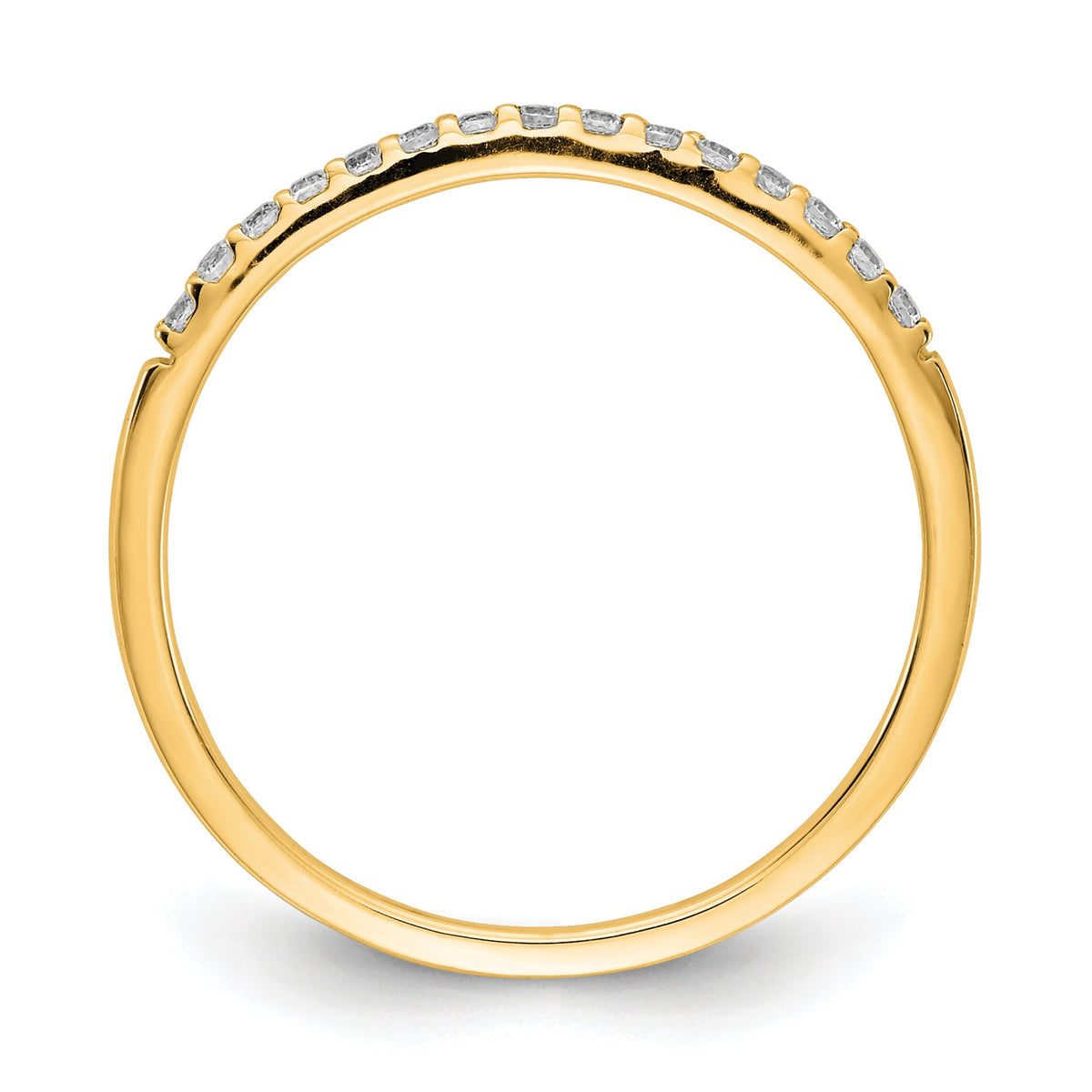 14k 2mm 1/8 carat Diamond Band