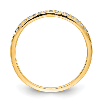 14k 2mm 1/8 carat Diamond Band