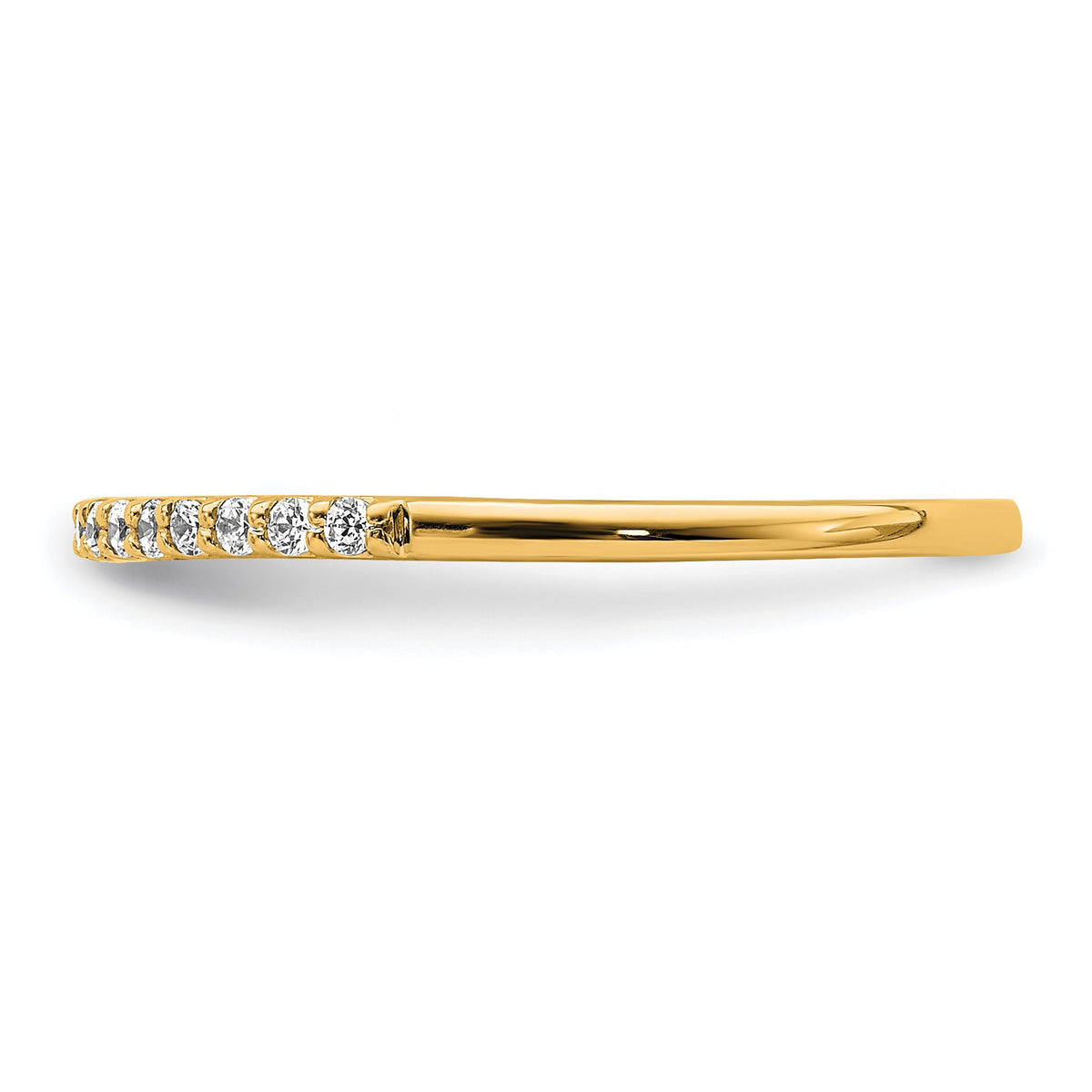 14k 2mm 1/8 carat Diamond Band