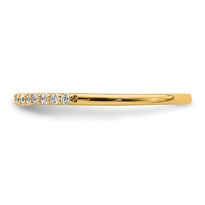 14k 2mm 1/8 carat Diamond Band