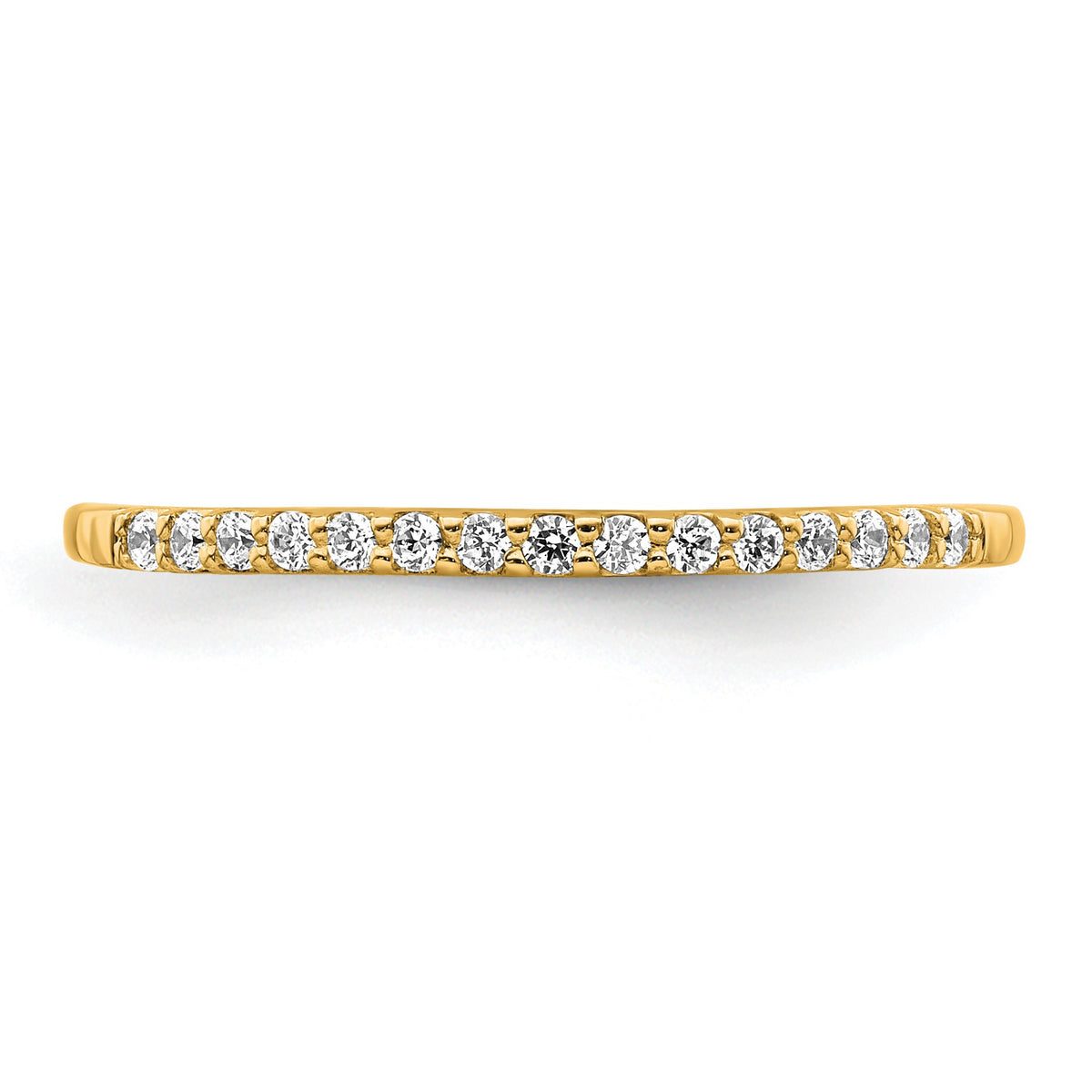 14k 2mm 1/8 carat Diamond Band