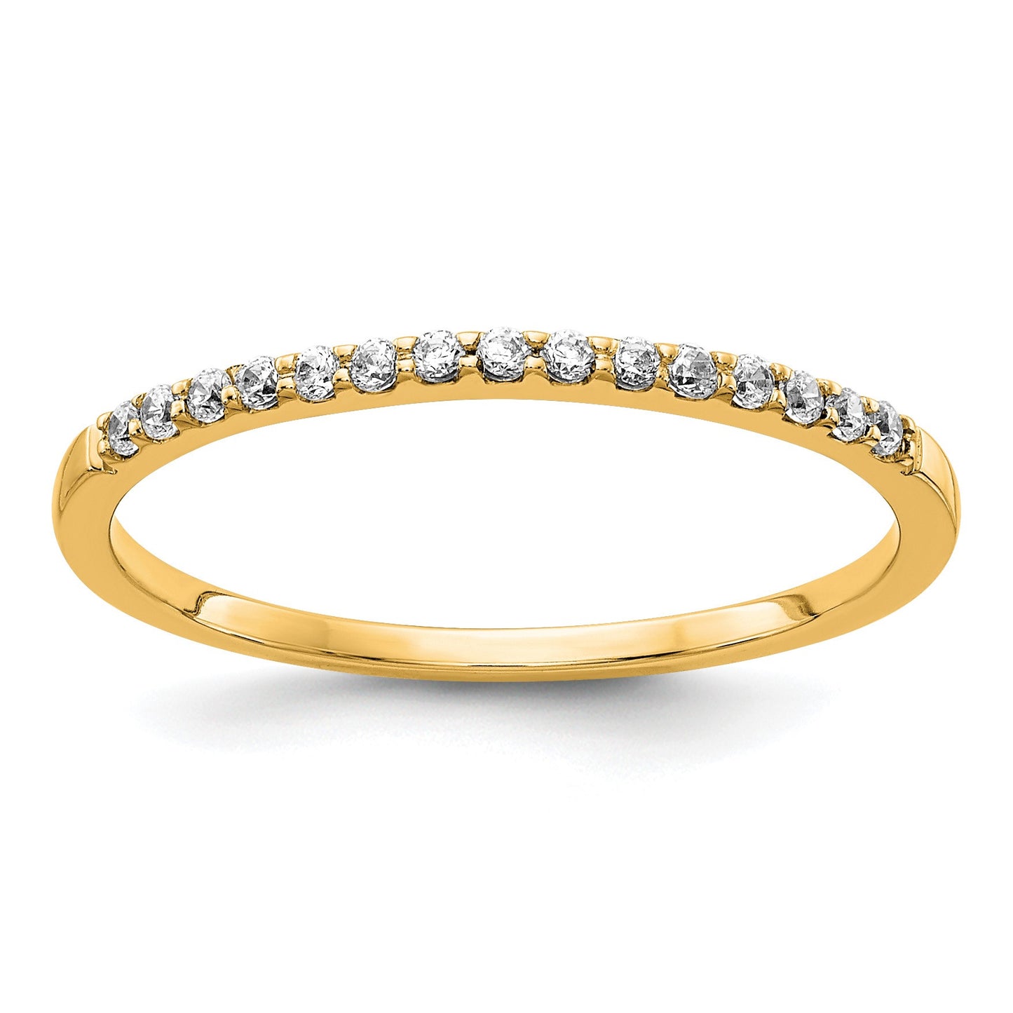 14k 2mm 1/8 carat Diamond Band