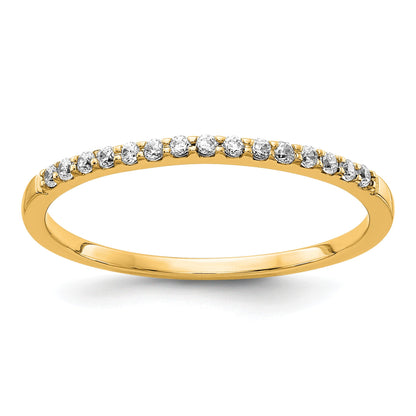 14k 2mm 1/8 carat Diamond Band