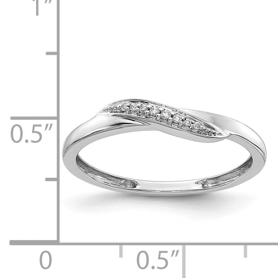 14k White Gold 1/20 carat Diamond Ring